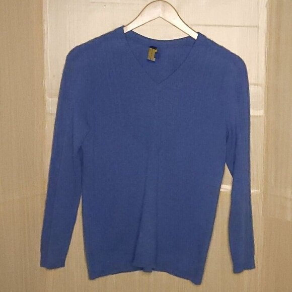 Pendleton Womens Cashmere Blue Crew Neck Sweater XL - Picture 1 of 6